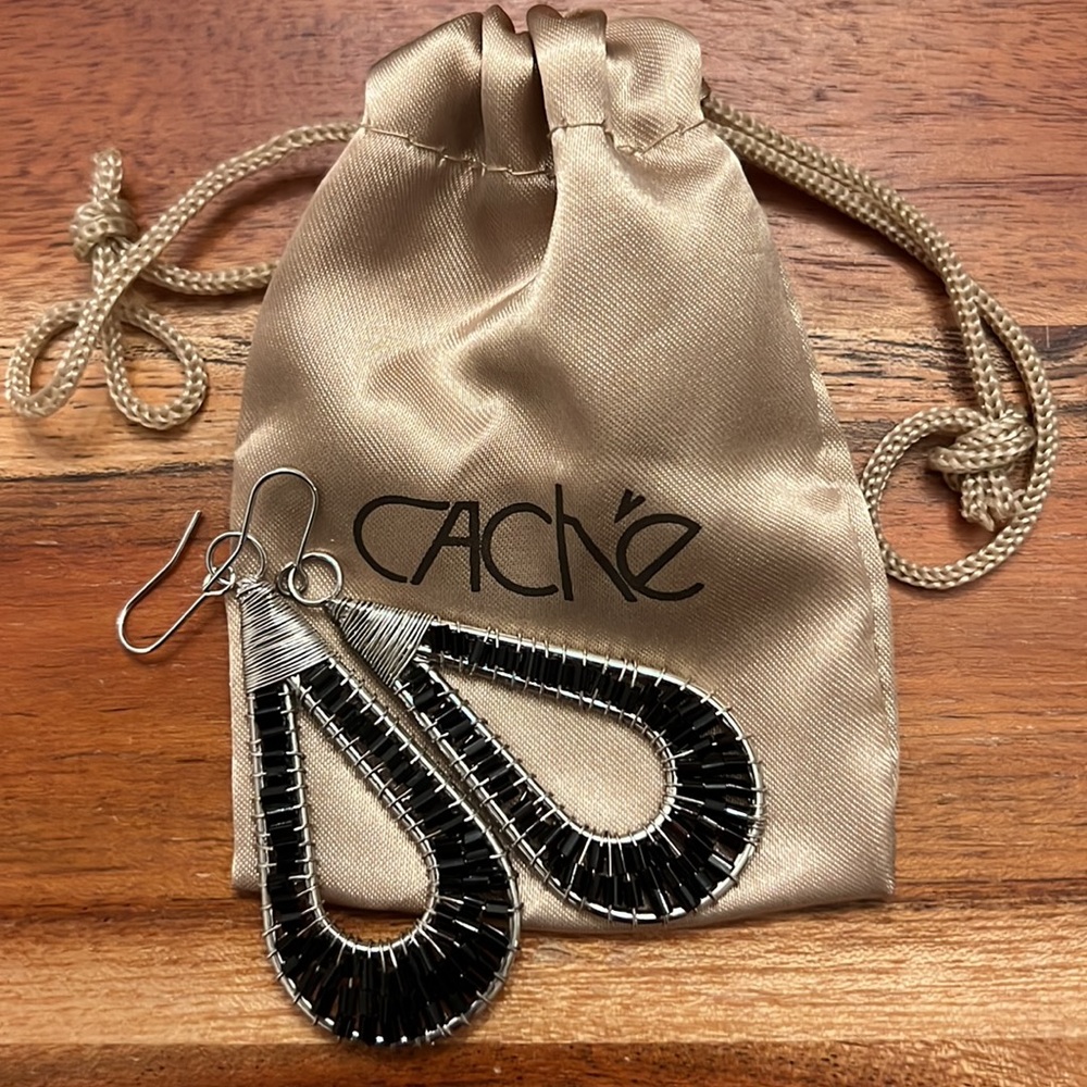 Cache Silver Wire Dangle Earrings - image 4